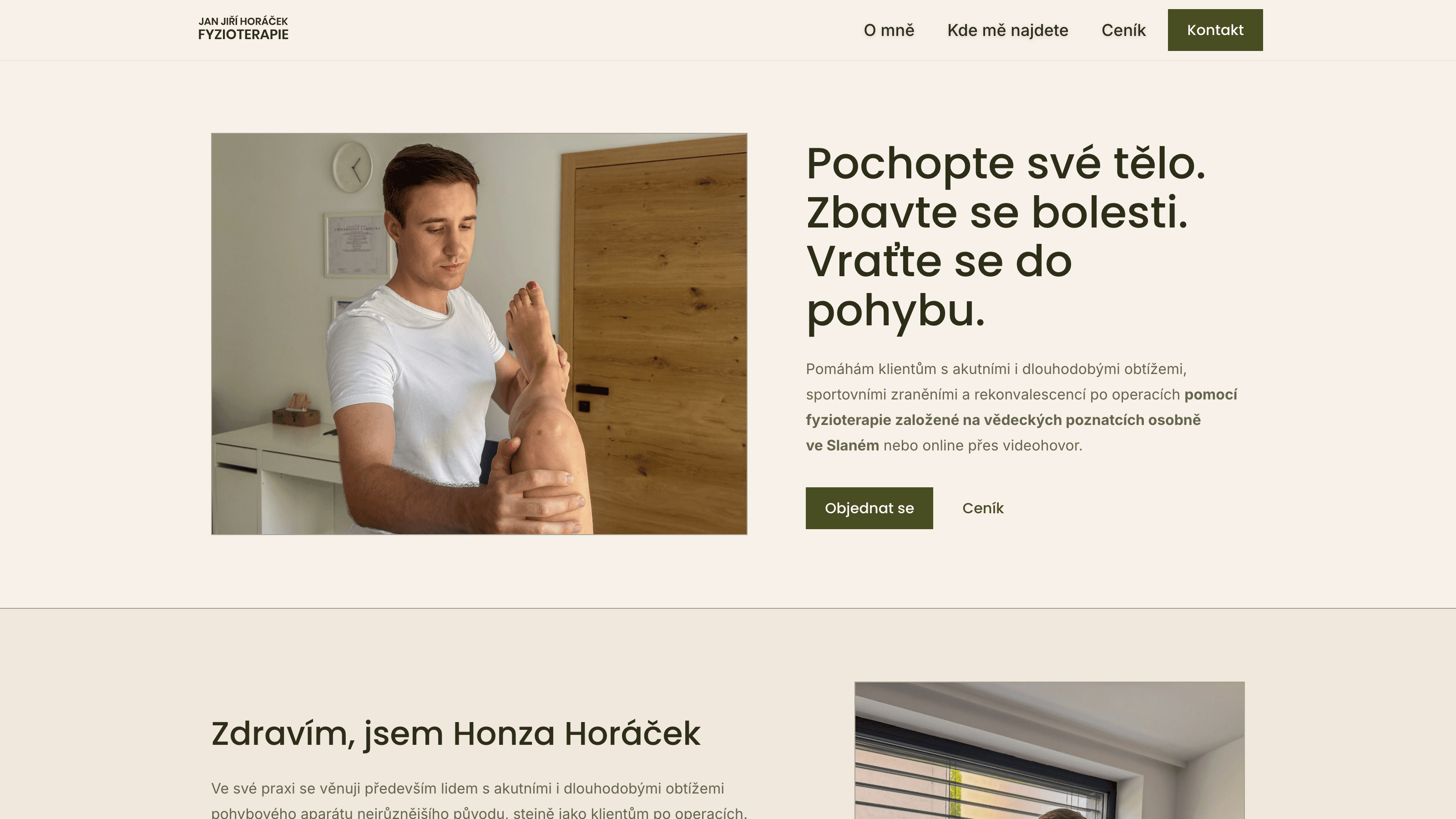 Placeholder vizuálu projektu Fyzioterapie Mgr. Jan Jiří Horáček